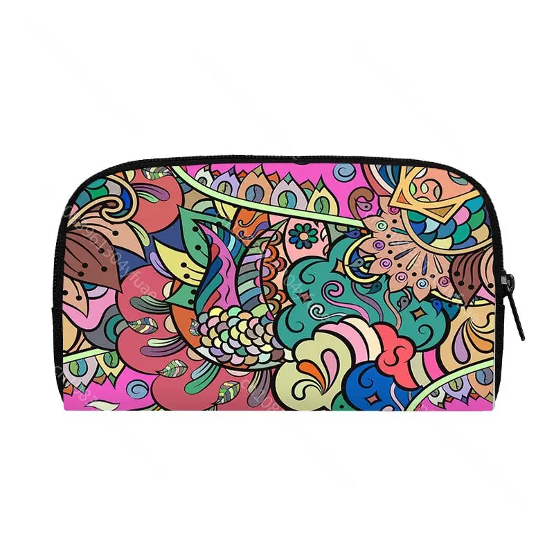 2022 African Women Style Prints Wallet Afro LadiesTraditional Printing  Zipper Coin Purse Teenager Girls Storage Bags