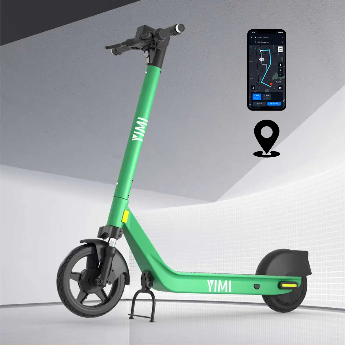 

Airo 2026 New Rental GPS APP Control Dockless CE Electric Sharing Scooter with Swappable Battery