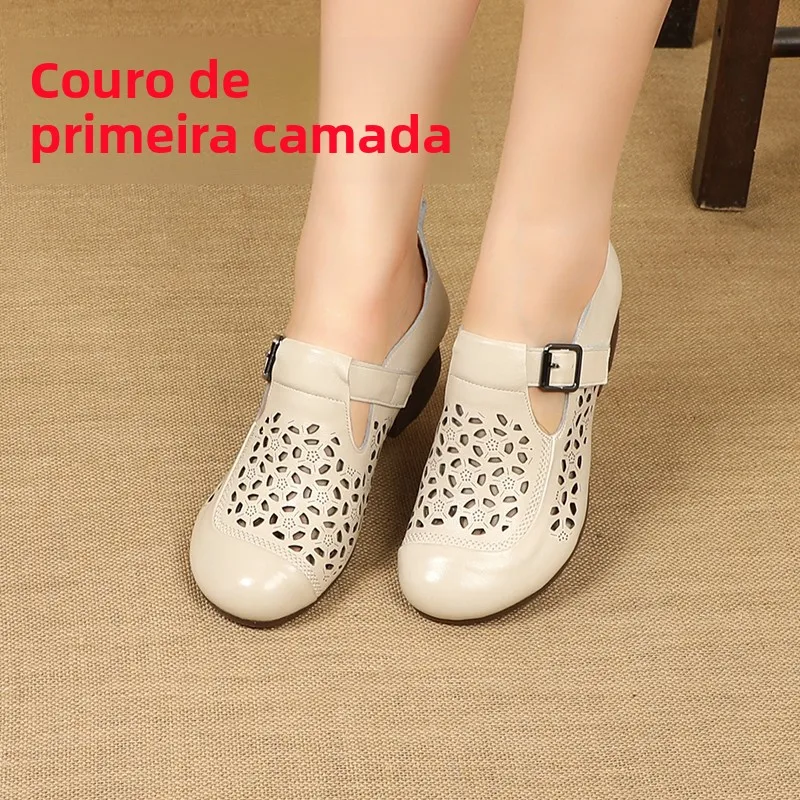 women's-ethnic-style-hollow-out-leather-sandals-low-heel-comfortable-soft-bottom-breathable-spring-summer-new-fashion