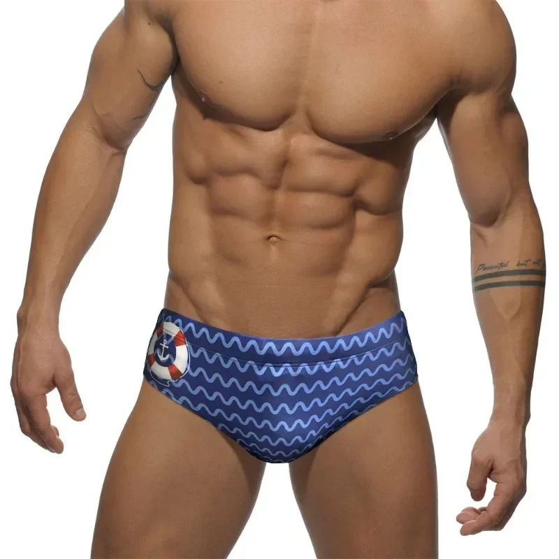 Sexy Low-waisted Swimming Trunks Bikini Summer Quick Drying Swimsuit Sports Surfing Briefs Beach Shorts Bathing Suit Swimwear