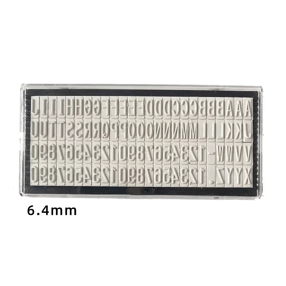 3mm/4mm/6.4mm DIY Personalised Stamp Digital Letters Plate Custom Name Address Rubber Stamp Craft Accessories Tools