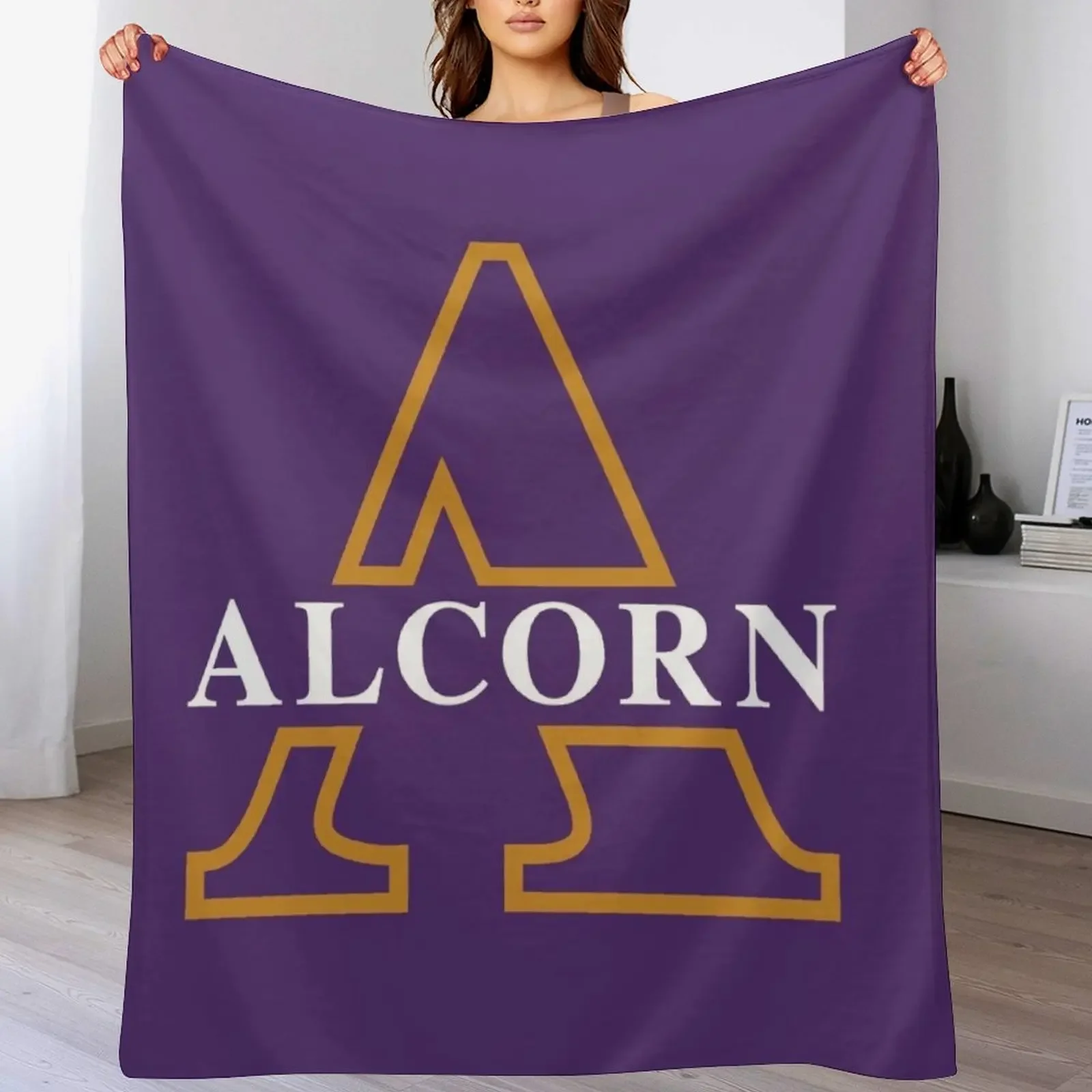 

Alcorn State University Throw Blanket Ultra Soft Flannel Fleece Blanket for All Seasons