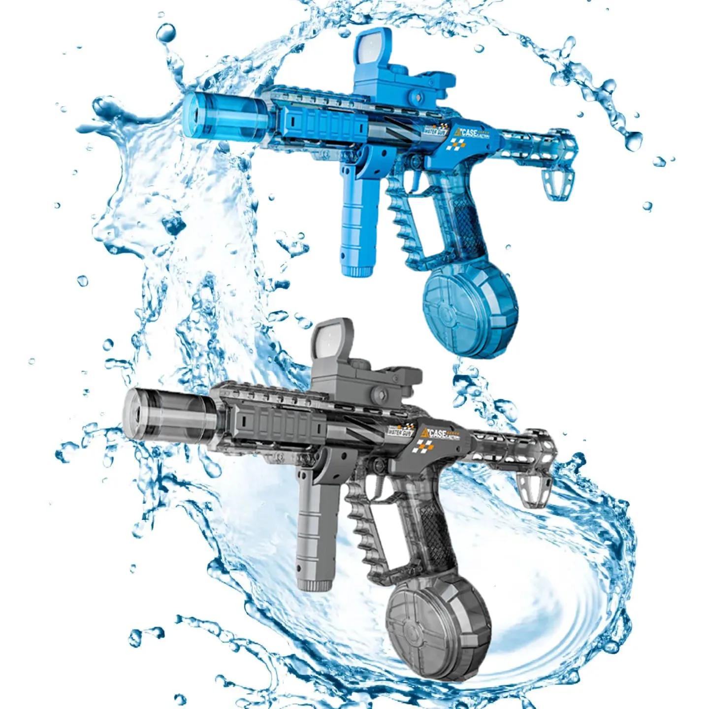 New Summer Jiaolong Large Capacity Electric Water Gun Toy, Continuous Shooting, With Lights Outdoor Beach Pool Gift