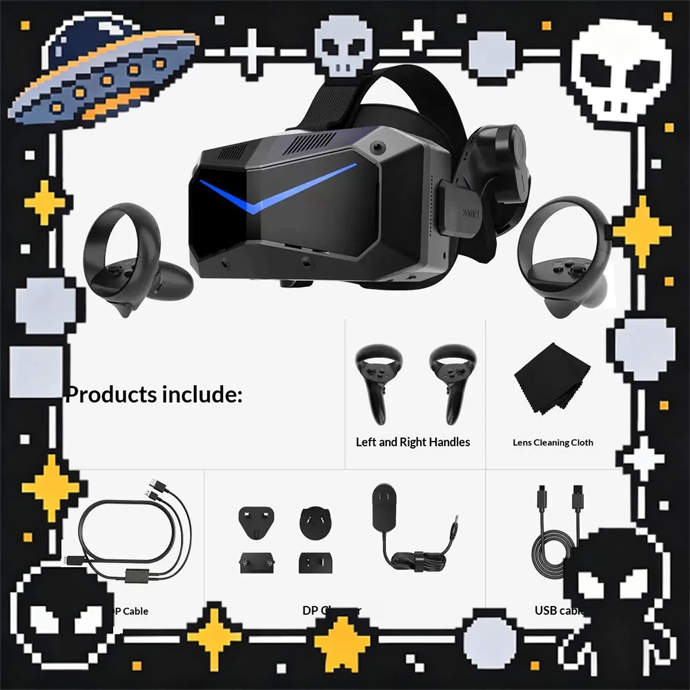 Pimax Crystal Light VR Headset VR Glasses Game equipment 3D panoramic private cinema PCVR intelligent head-mounted display