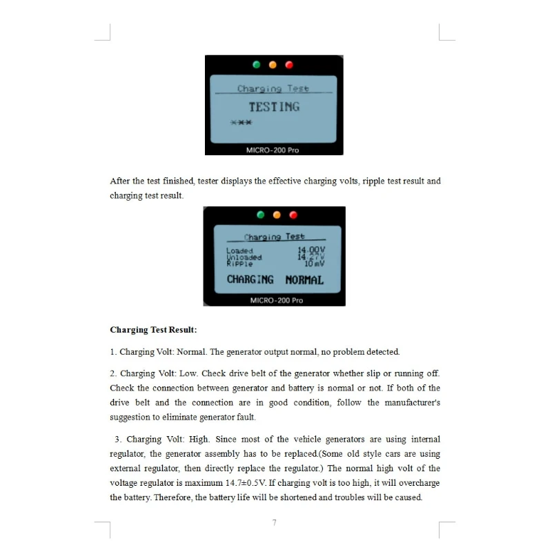 MICRO-200PRO Automobile Battery Tester Capacity Digital Car Load Discharge System Analyzer Auto Truck Motorcycle Repair