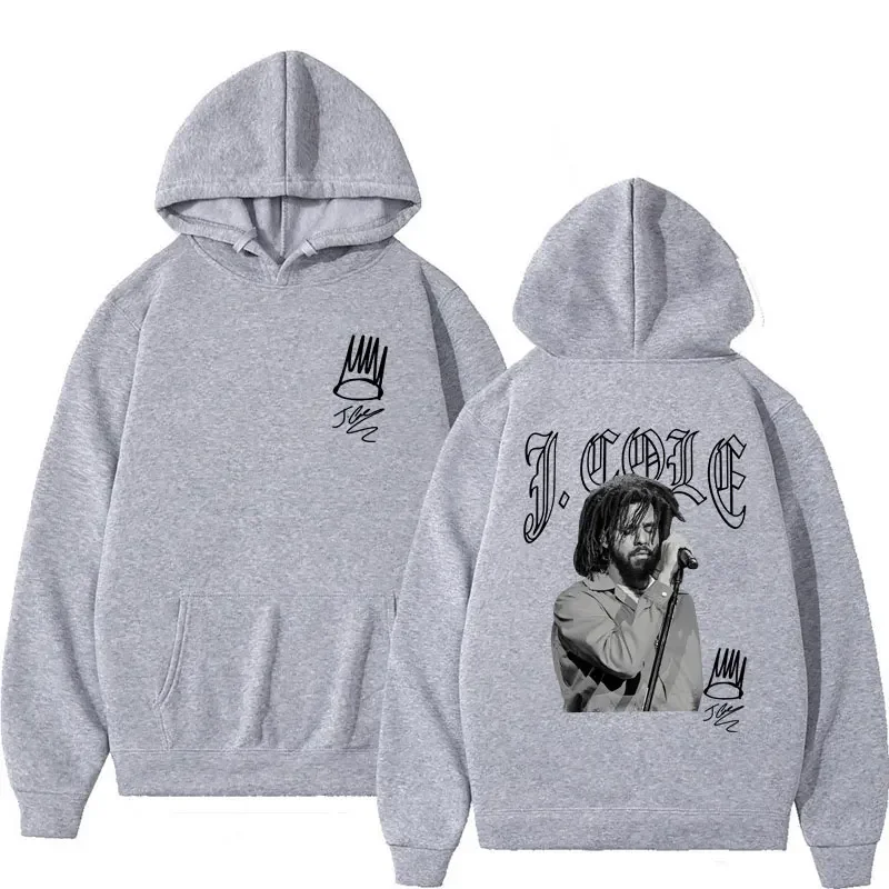 Rapper j cole hip hop impressão hoodie moda masculina mulher oversized vintage manga longa harajuku casual hoodies streetwear pullovers