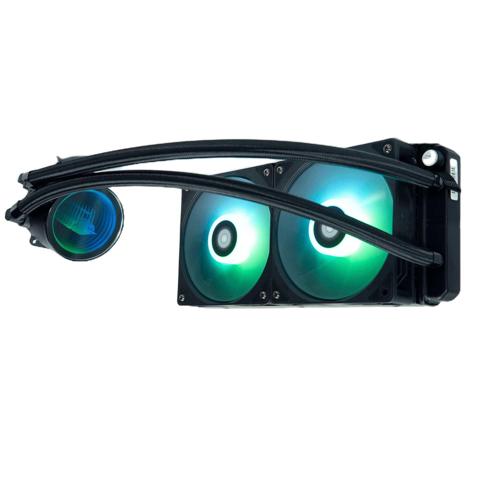 High Quality Cooler Fan 240 ARGB Digital Display Case Fan Digital Water Cooler Black, Dual Fan Radiator