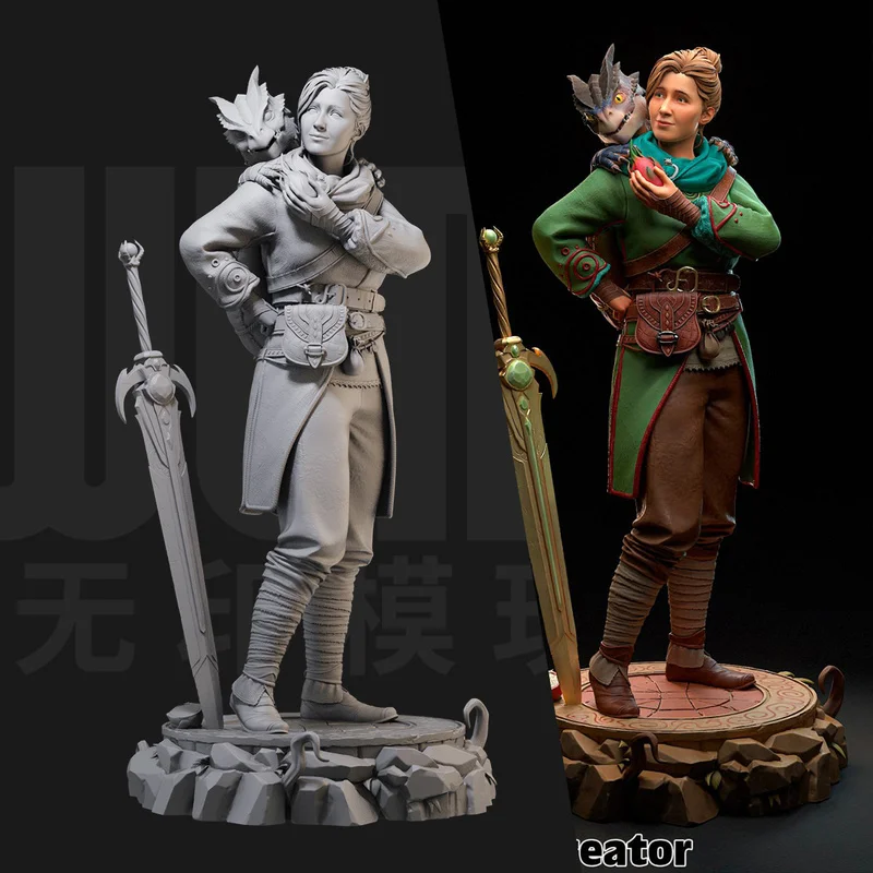 1/24 And 1/18 Scale Gk White Model Figurine 3d Printed Miniature Soldier White Model Toy Unassembled And Unpainted Kit