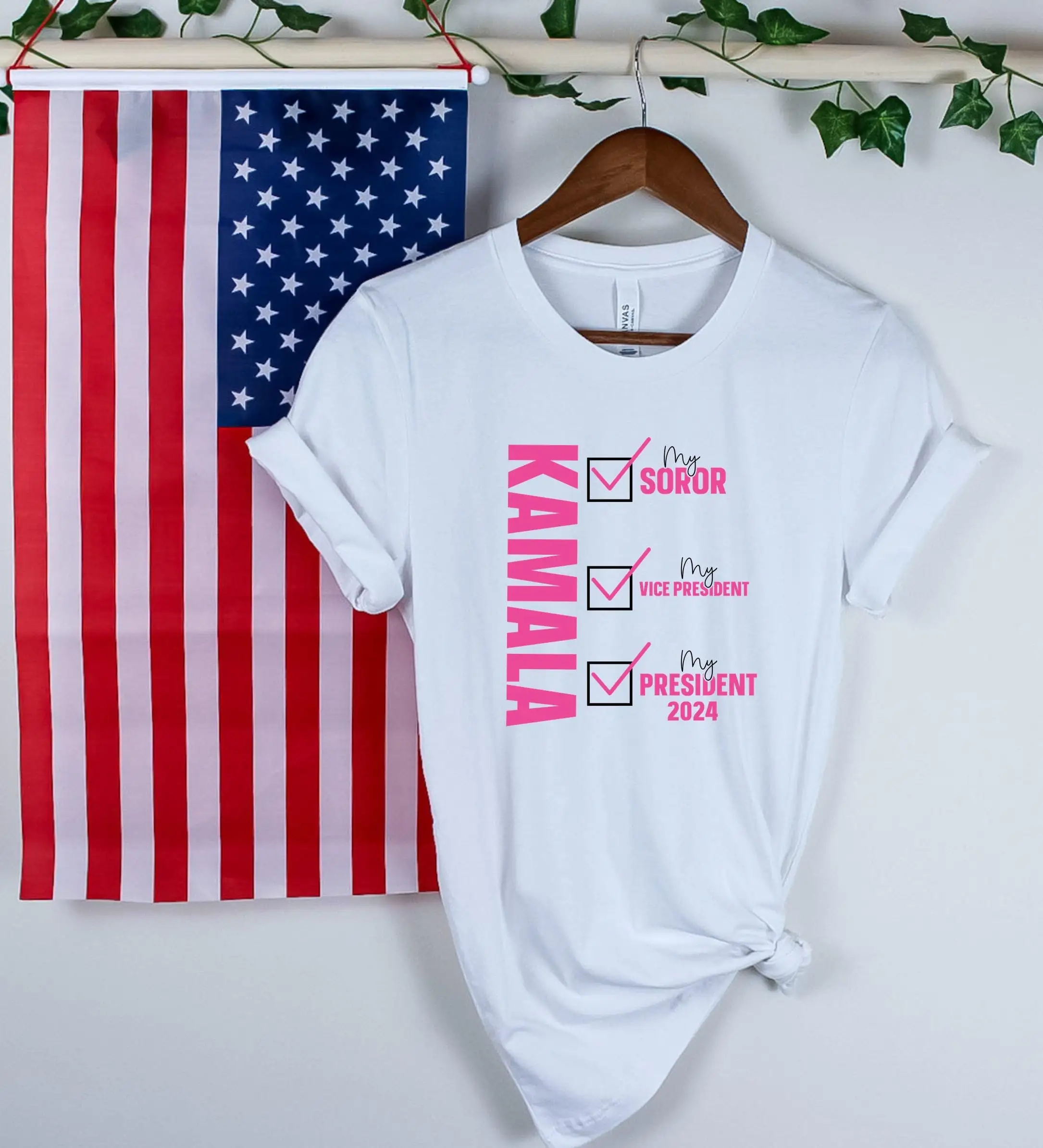 Kamala Harris T Shirt Madam President Democrats 2024 We Are Not Going Back Let'S Finish The Job