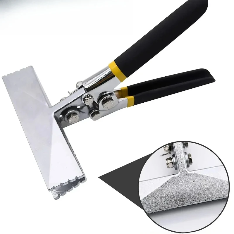 Pinza piegatubi per lamiera a ganascia larga Maniglia antiscivolo Sigillatrice manuale Dritto/Gomito 75mm/150mm Strumenti di riparazione manuale per morsetti di saldatura