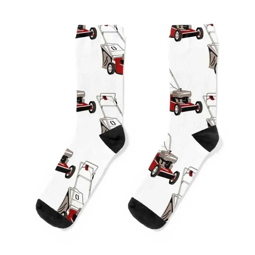 Lawnmower with Bagger Socks anime Rugby warm winter Girl'S Socks Men's