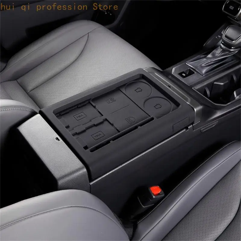 Schwarze Auto-Armlehnenabdeckung mit Ablageabschnitten, Mittelkonsolen-Deckelabdeckung für Fahrer, die während der H8WE täglich – Detail 4