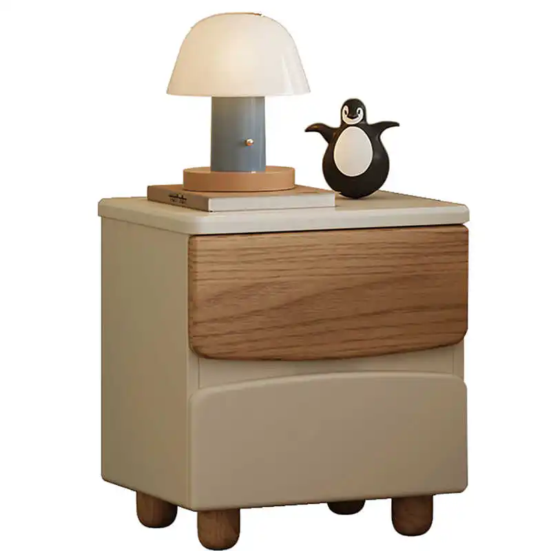 

Pure solid wood children's bedside table, simple modern environmentally friendly storage bedside table
