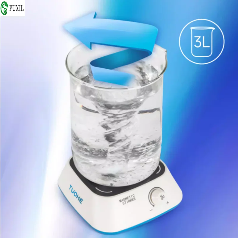 Small Mini TH-MC1 Magnetic Stirrer 3000ml Adjustable Large Capacity Corrosion-Resistant Laboratory Mixer