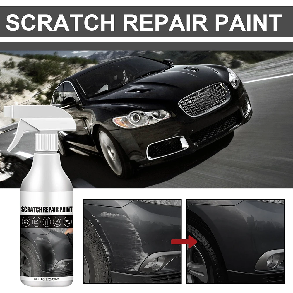 

60ml Touch Up Paint Spray for Cars Scratch Removal Repair Fill Paint Agent Auto Scratch Remover White