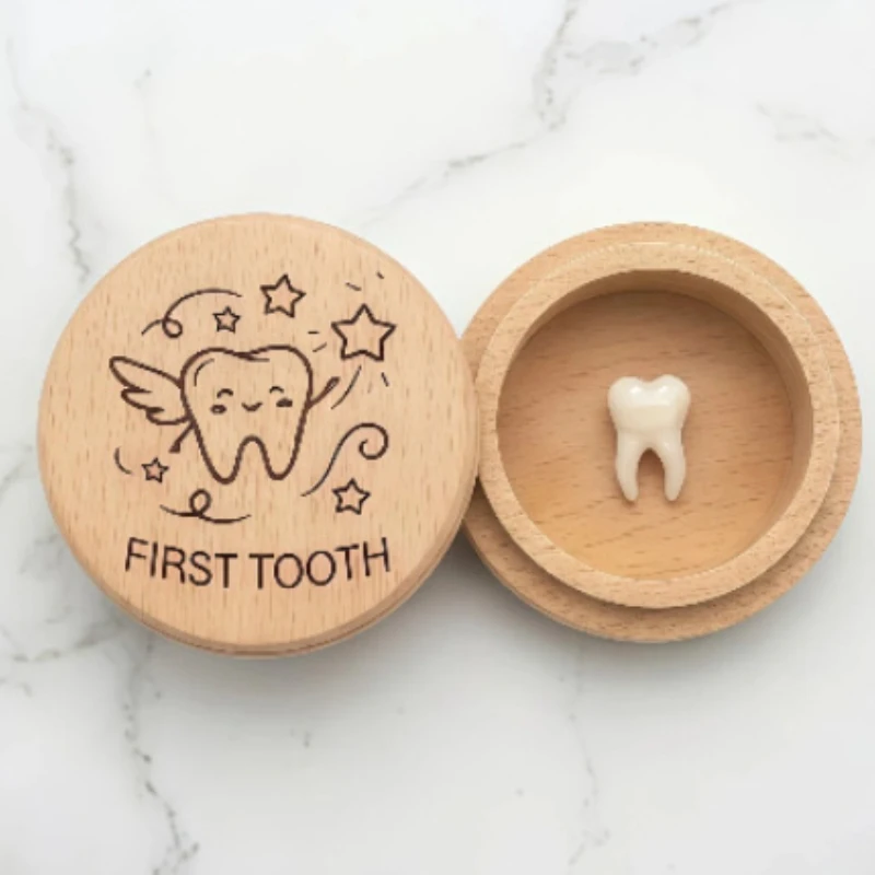 Baby Keepsake Box for Hair Umbilical Cord First Tooth Portable Lightweight Memory Organizer Gift