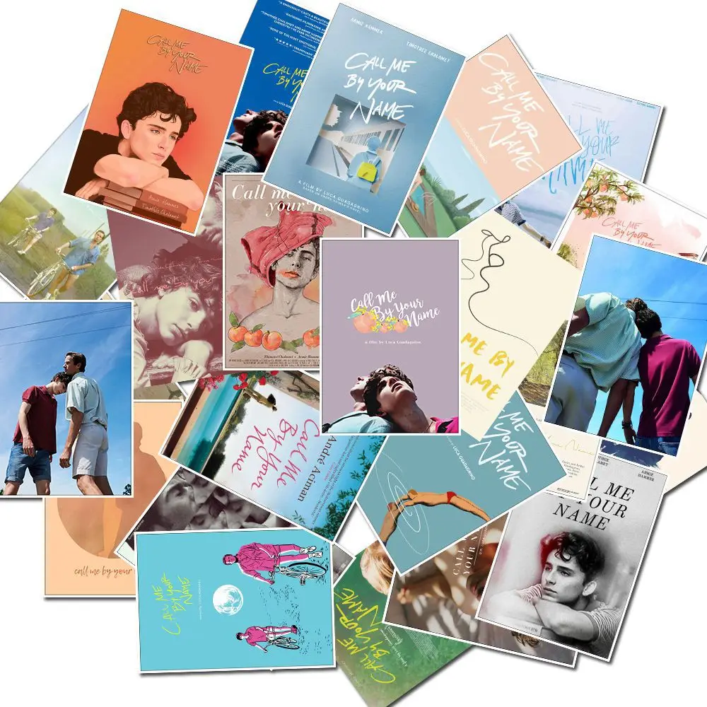 30PCS Movie Call Me By Your Name Sticker Doodle DIY Scrapbook Skateboard Suitcase Luggage Cute Decal Sticker Wholesale