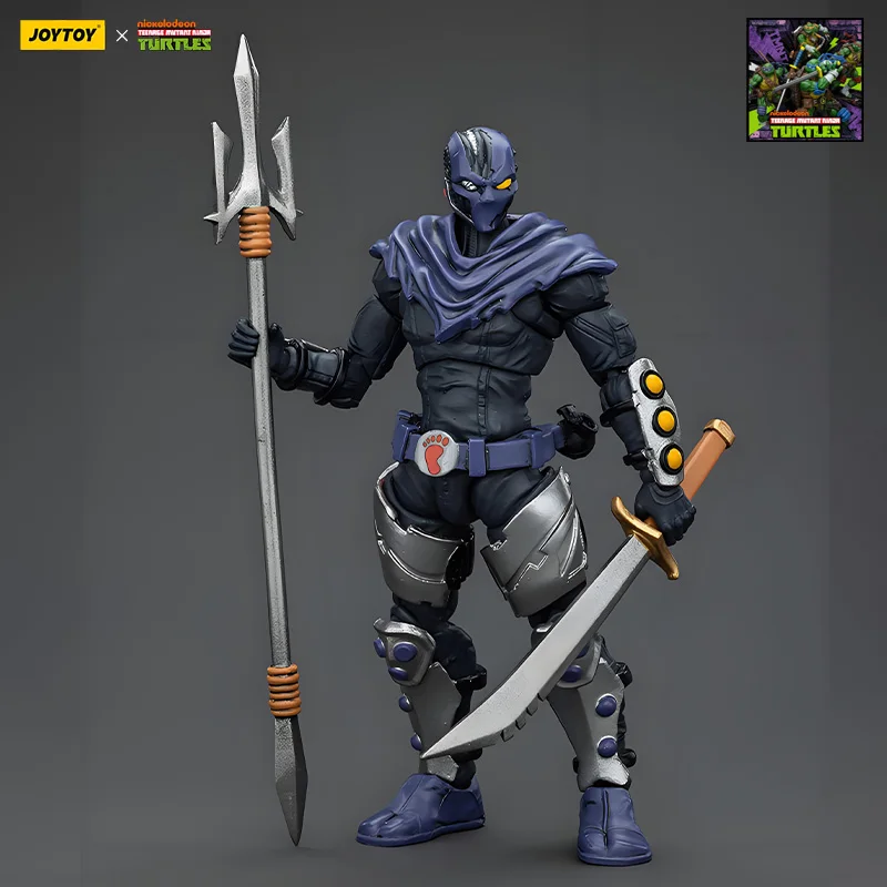 

JOYTOY X Teenage Mutant Ninja Turtles Original Series Bigfoot Gang Big - Foot Soldier B AnimeAssembly Toys Collectible Model