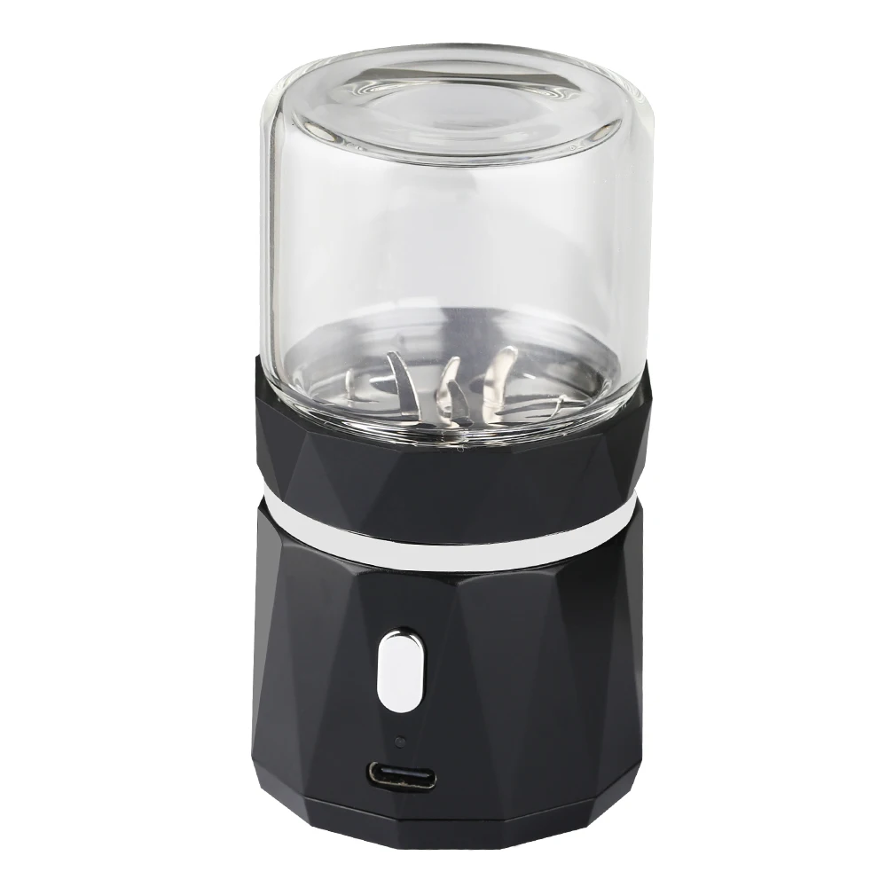 Portable Mini Electric Herb Grinder Tobacco Crusher with Brush 400mAh Rechargeable Smoke Mill Spice Shredder Smoking Accessories