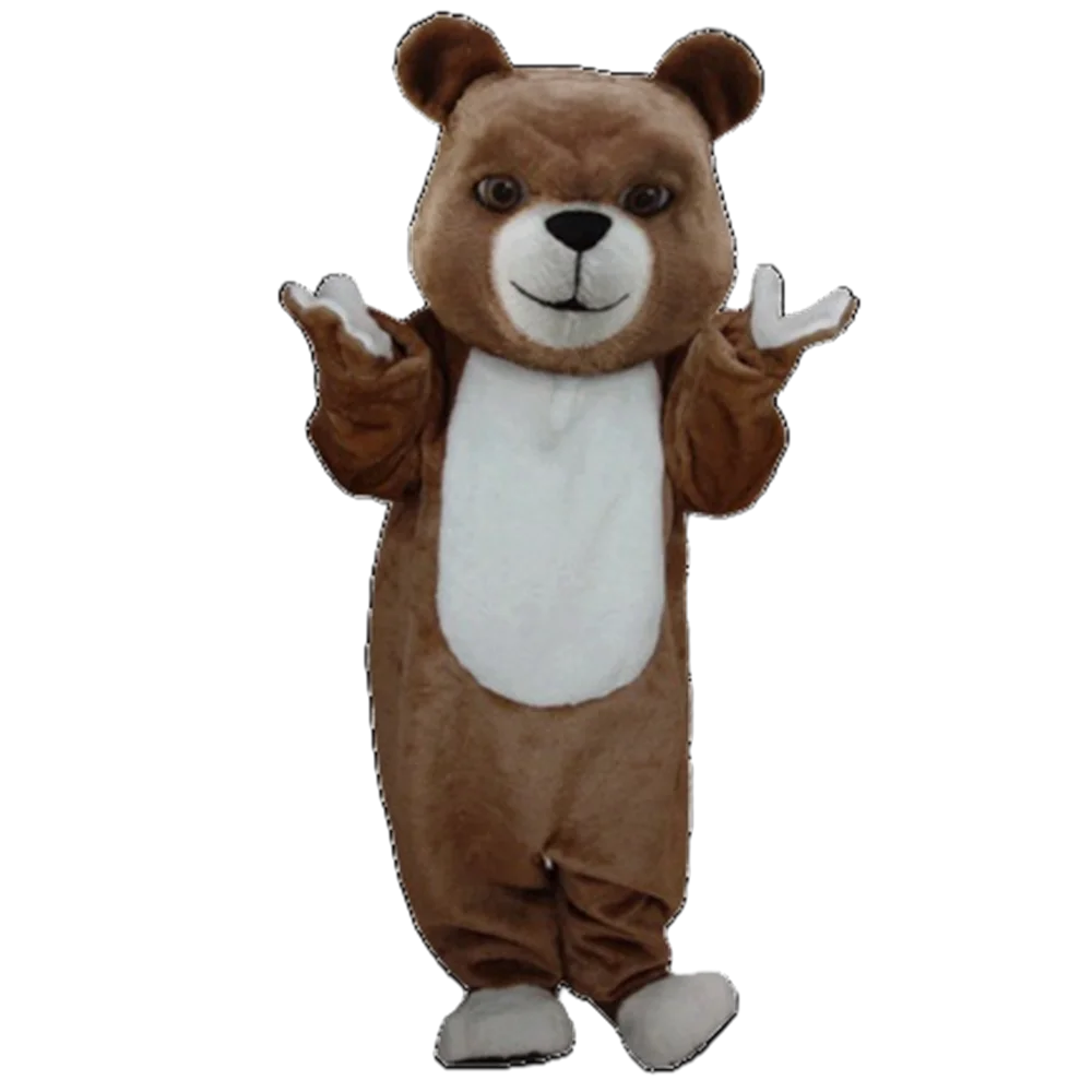 Papa Bear Plush Mascot Costume Adult Size Stage Performance Costumes Props With Mini fan and Helmet SW527