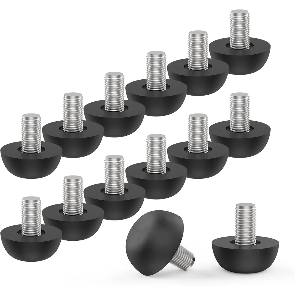 

M8 Adjustable Furniture Leg, 8mm x 1.25 Stainless Steel Screw-in Leveling Feet Glides, Outdoor Patio Furniture Legs Leveler Repl