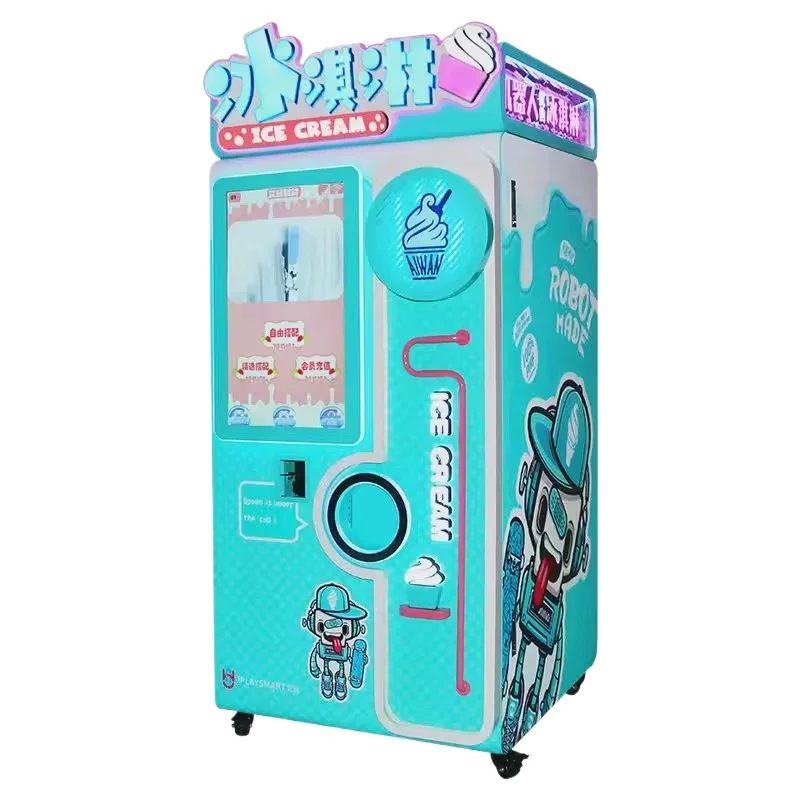 

Automatic unmanned ice cream vending machine