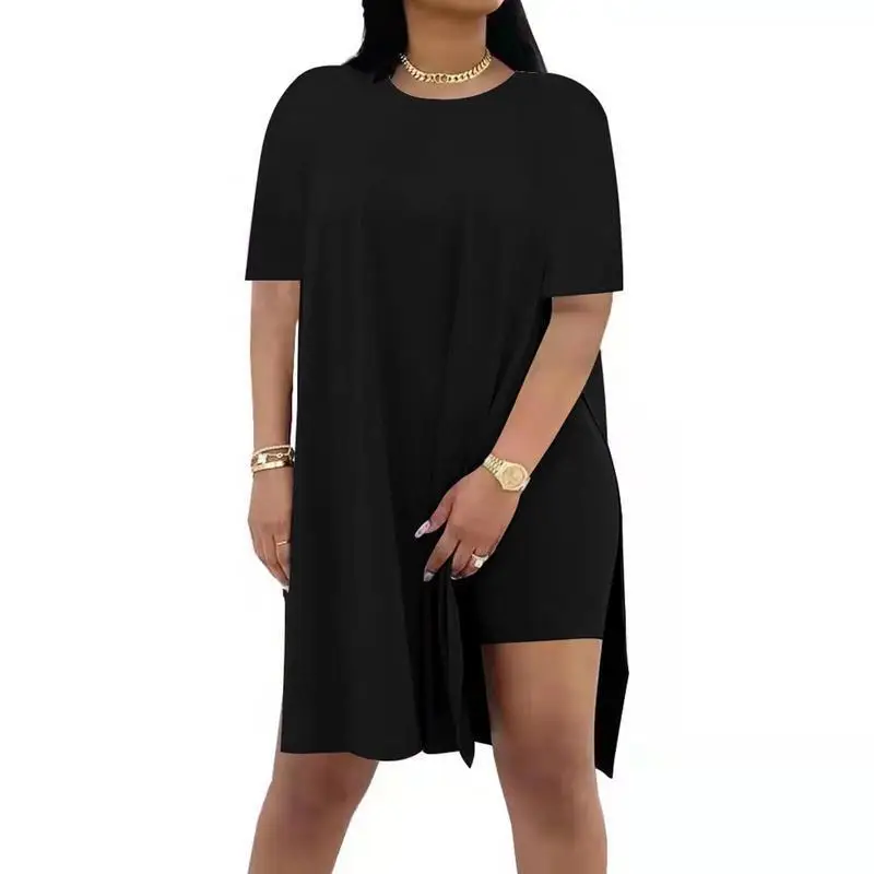 

Women's Short Sleeve Two-Piece Set Fashionable Summer Outfit Cross-Border D 15075 Compact Versatile Casual Wear for Ladies