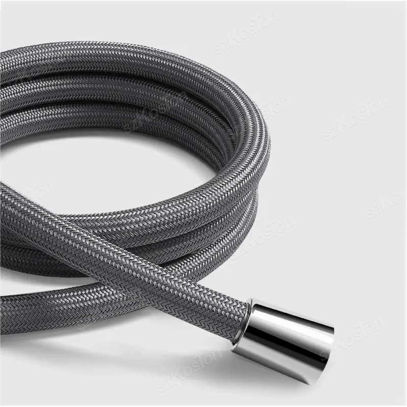 Bathroom Nylon High Pressure Flexible Smooth 1.5/2.0 Meter Shower Hose Flexible Handheld Anti Winding GI/2 Universal Pipe Tube