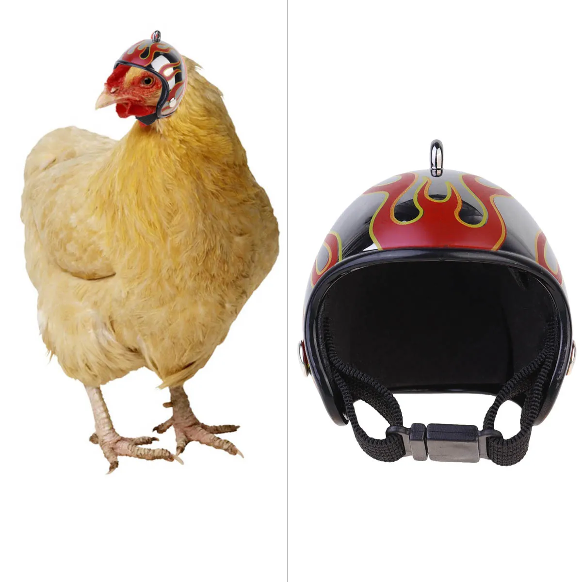 

1Pcs Chicken Bird Head Protection Adjustable Size Expandable Room Bright Colors Plastic Elastic Band Chicken