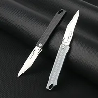 Precision Stainless Steel Folding Knife with High Hardness and Detachable Blade, Outdoor Camping Cutting and Unboxing Knife