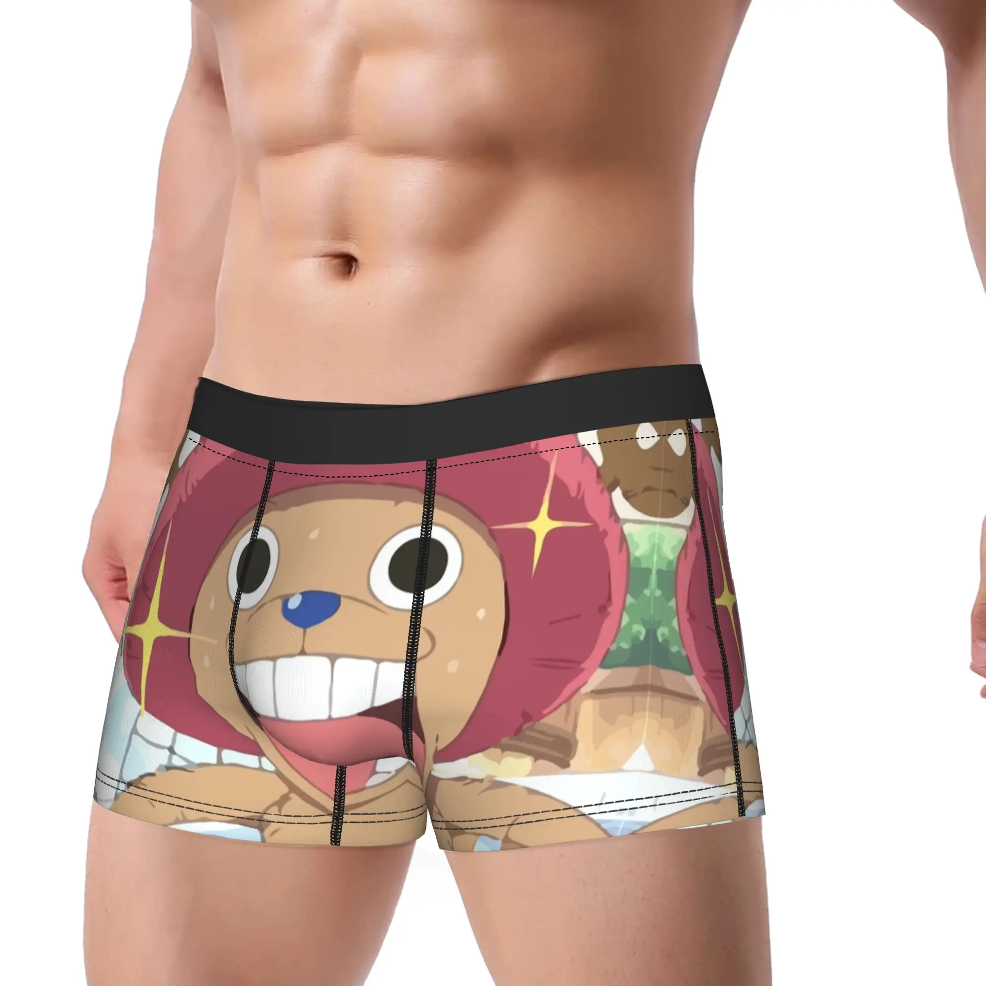 Men Japanese Classic Anime Underwear One Pieces Japan Manga Funny Boxer Briefs Shorts Panties Homme Breathable Underpants M-XXL