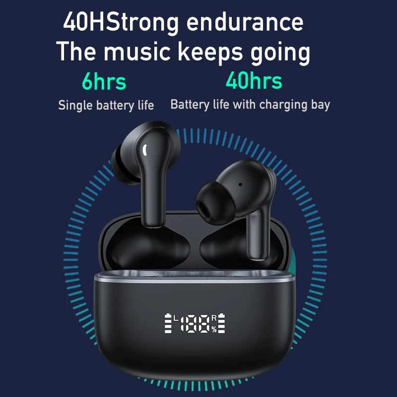 M16 Kabellose Bluetooth 5.4 Ohrhörer TWS HiFi-Sound Ohrstöpsel Aktive Geräuschunterdrückung Sport-Headset Lange Standby-Zeit Touch-Steuerung