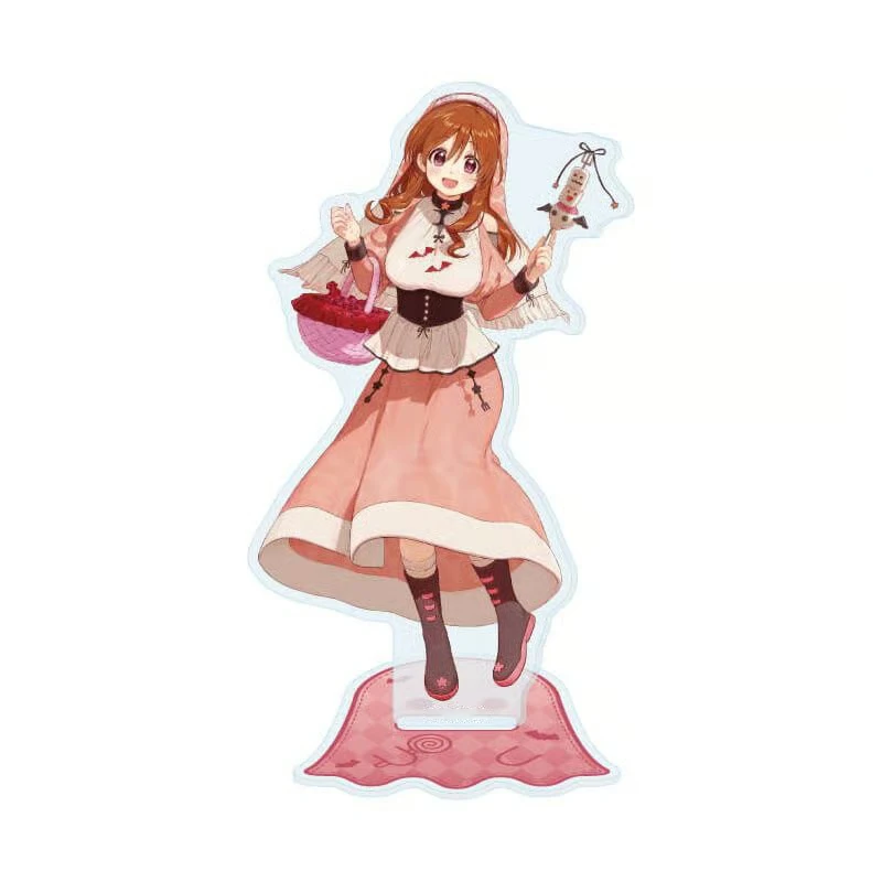 Anime Gourmet Girl Graffiti Acrylic Stand Keychain Figure Desktop Decoration Collectible Ornament Cartoon Character Model Gift