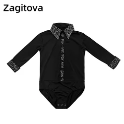 ZAGITOVA Figure Skating Dress Men Boys Ice Skating Clothes Acrobatics Gymnastic Competition Performance Costume Leotard