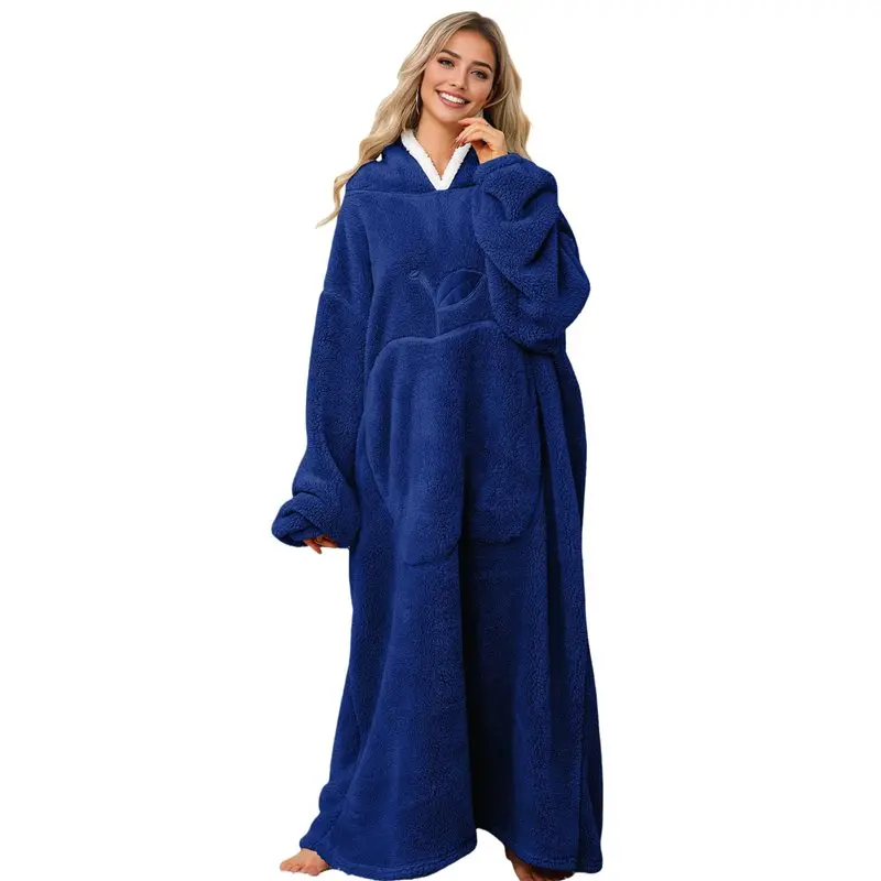 

Плюшевый одеяло-худи CYL для взрослых