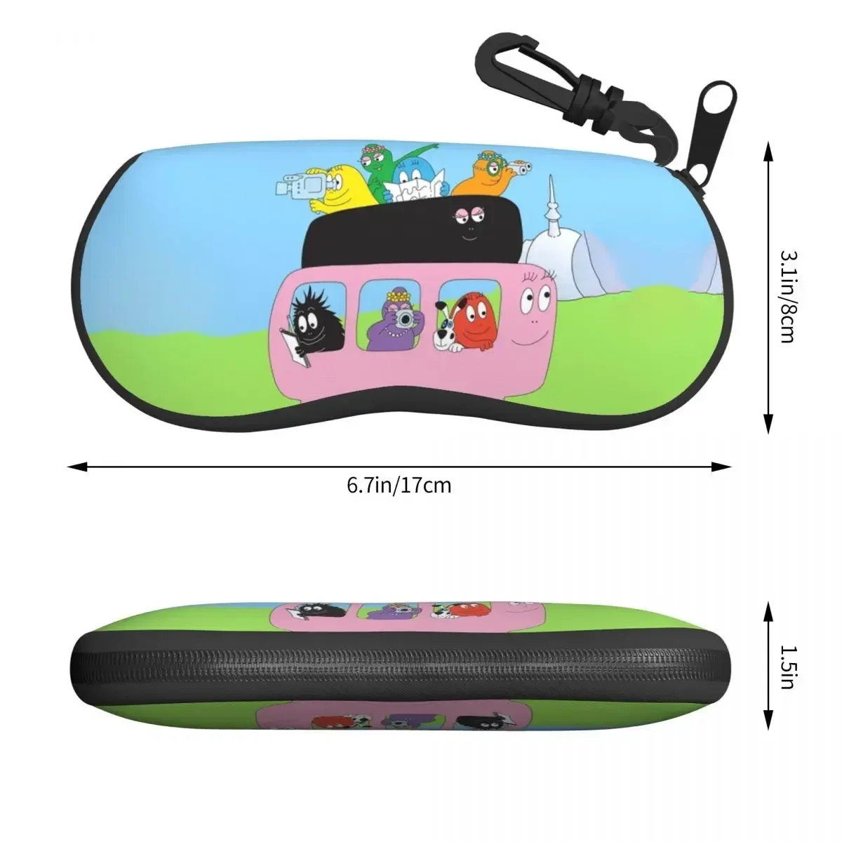 Barbapapa Family Cartoon Comics Shell Eyeglasses Protector Cases Cool Sunglass Case Glasses Bag