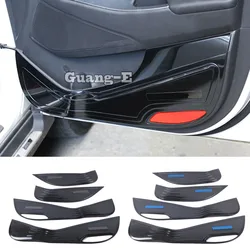 For Hyundai Tucson 2015 2016 2017 2018 Car Inner Door Protective Cover Anti-Kick Board Sticker Trim Decoration Garnish 4pcs