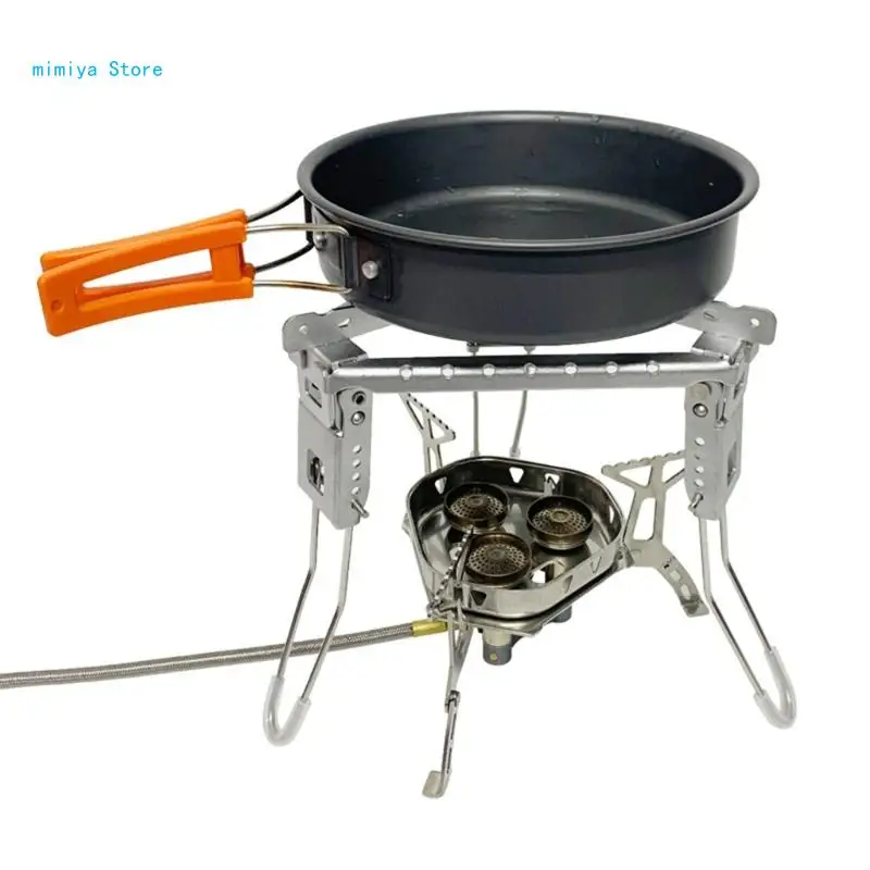 

pipi Camping Grill Stainless Steel Barbecue Stove Rack Outdoor Camping Folding Bracket Portable Travel Barbecue Pot Holder