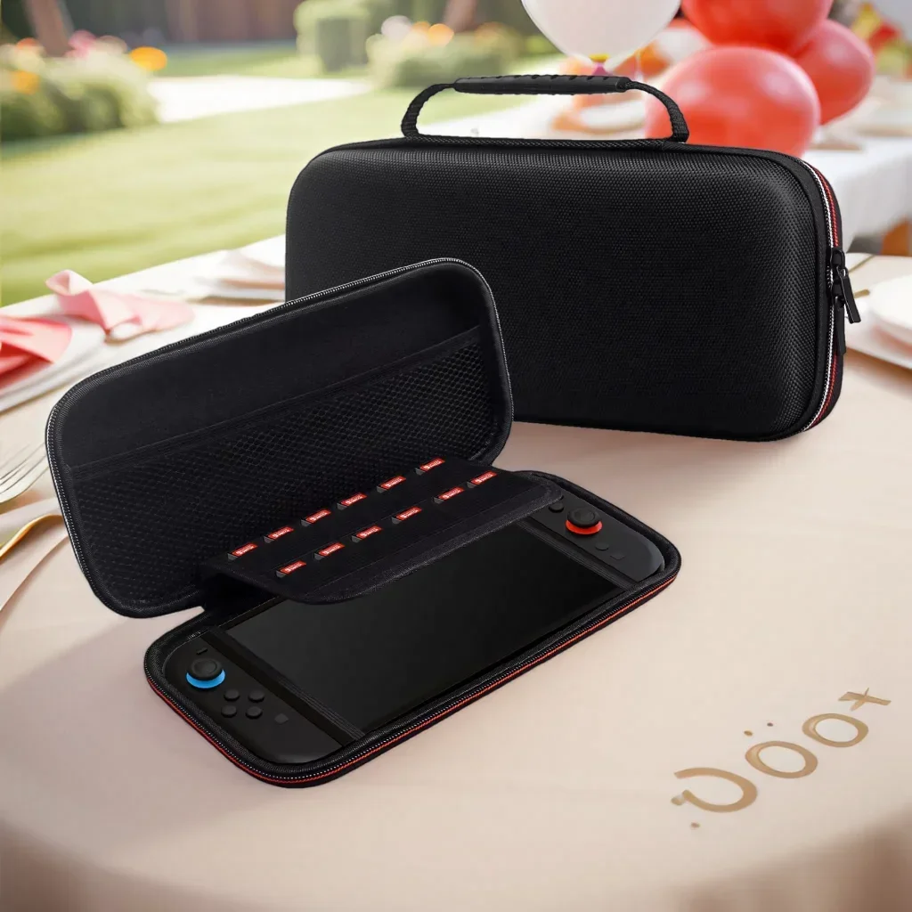 Protective Carrying Case for NS Switch 2 with Game Cards Slots Portable EVA Bag Storage Space for NS Switch 2 Accessories