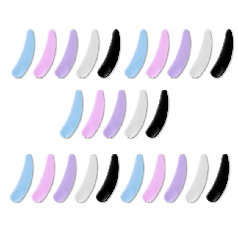 Hot sale 25pcs/batch exquisite fashion crescent spoon face cream spoon mini cosmetic scraper mask cream spoon eye cream spoon