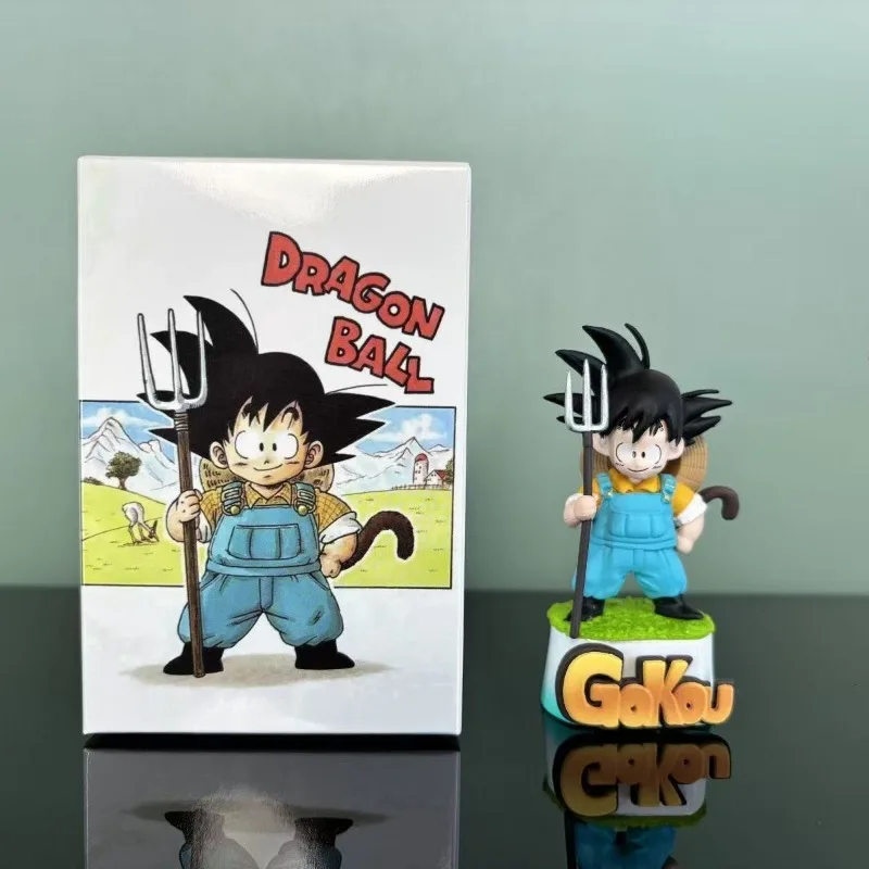 Dragon Ball Super infancia Goku Dragon Ball granjero Goku lindo regalo figura modelo ornamento