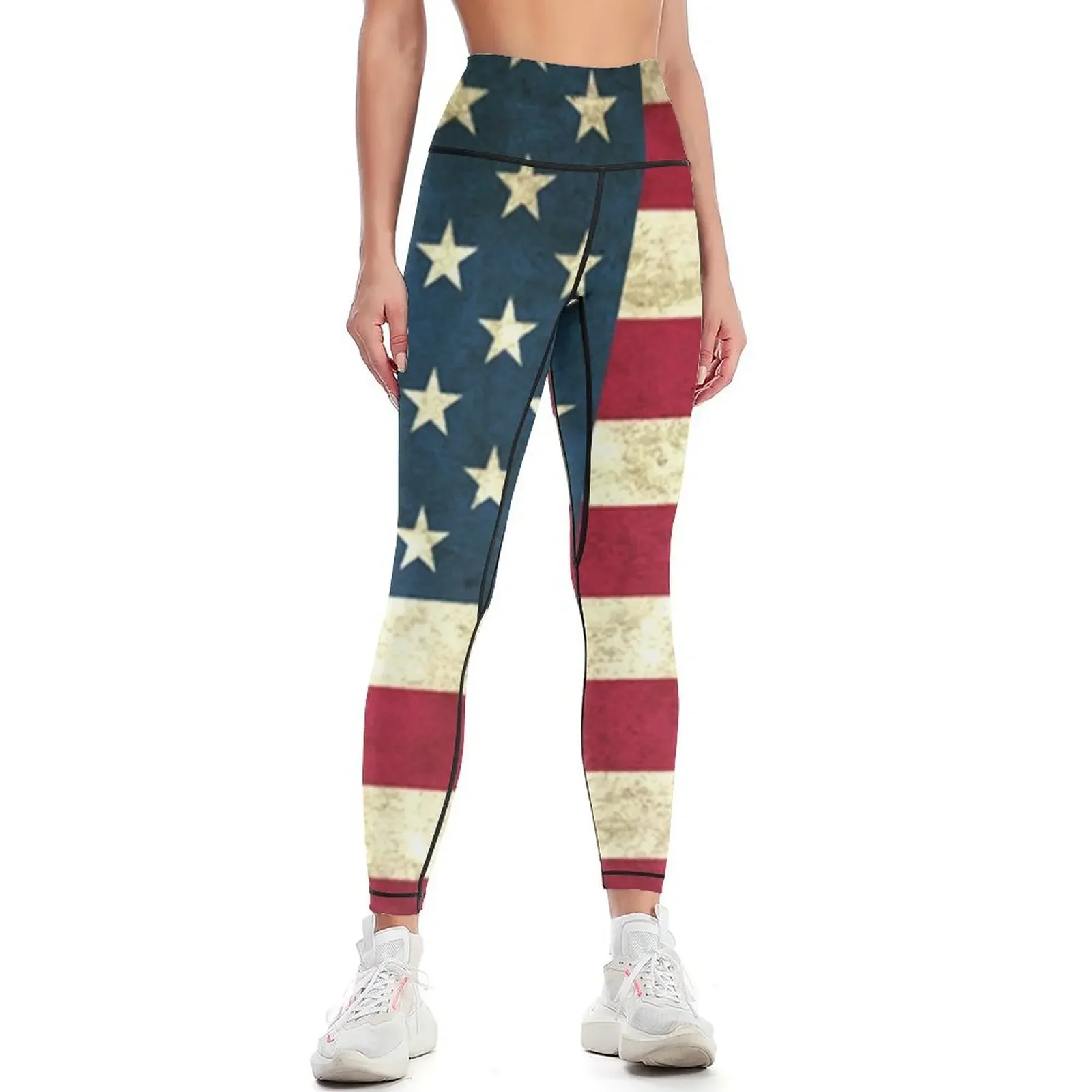 

Old Glory Leggings sporty woman gym Sports pants woman Women's fitness workout shorts Womens Leggings
