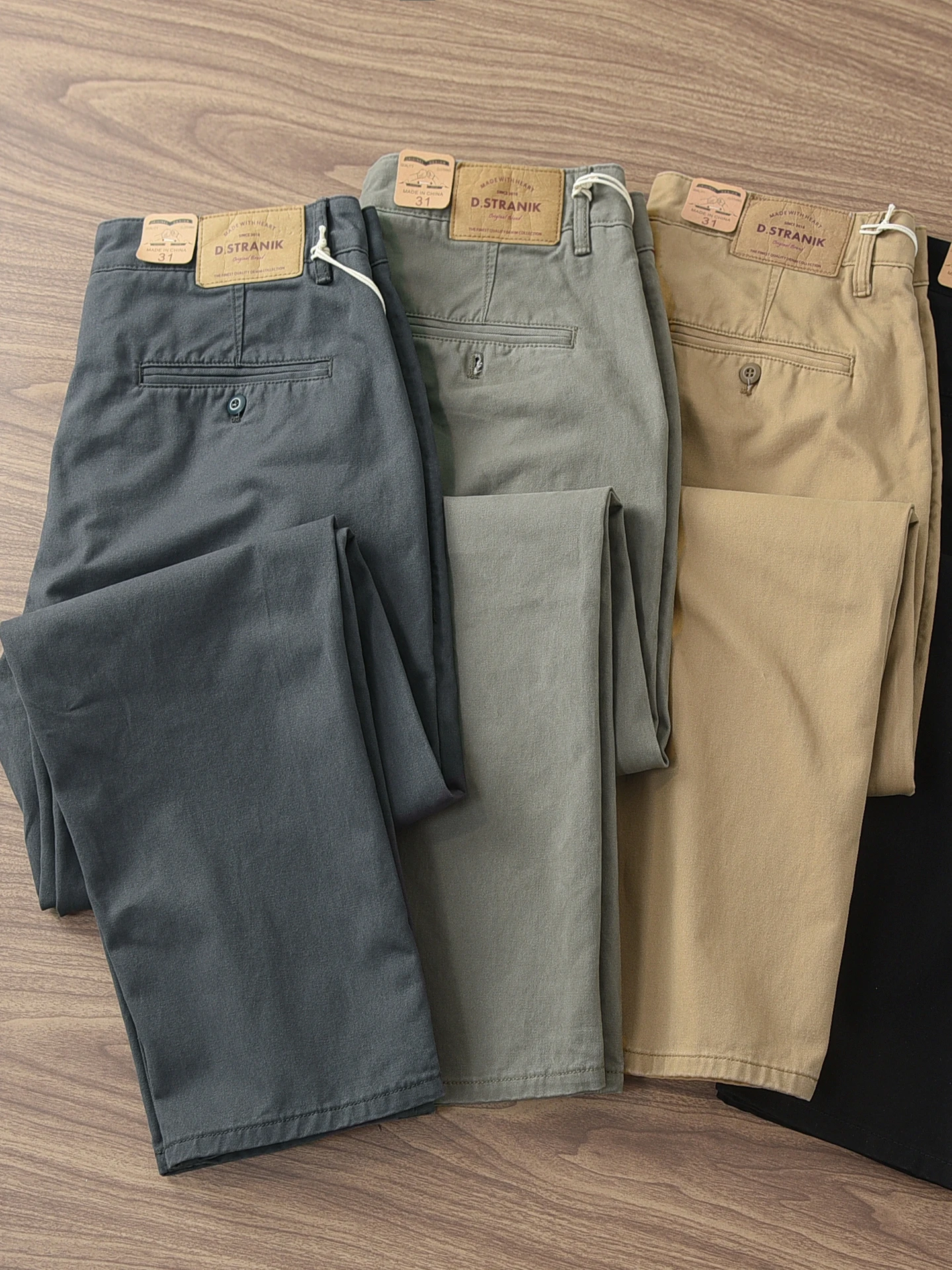 

Мужские брюки свободного кроя из чистого хлопка в стиле ретро, прямые, удлиненные, из плотного твила, для работы и повседневной носки, модные, на осень-весну