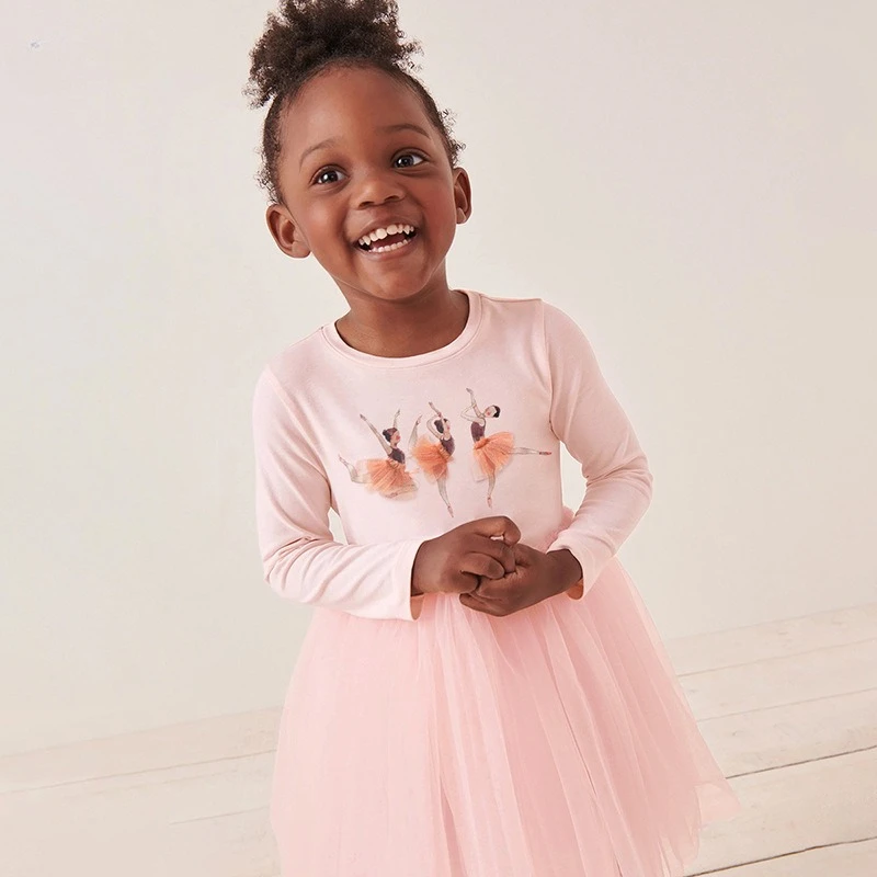 

Cute Girls Casual Dresses 2025 Summer Mesh Girls Dress European American Cotton Children's Dress