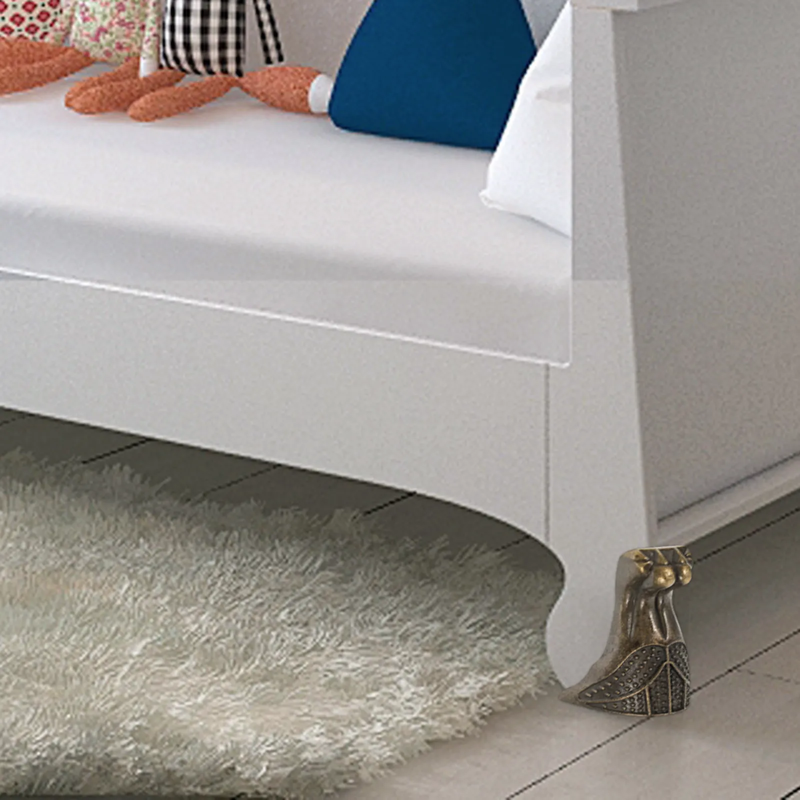 

10pcs Decorative Corner Protectors Box Feet Metal Zinc Alloy Edge Guards For Jewelry Chest Cabinet Storage Case Hardware