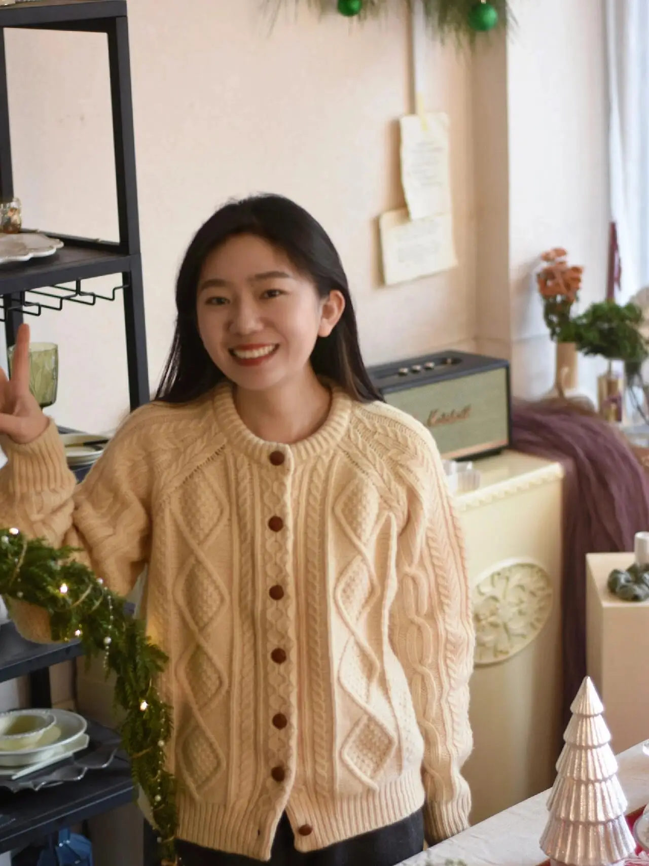 レトロなニットセーターコート レディース 秋冬 カジュアル レイヤード アウター ツイストニット カジュアル スリーブ ラウンドネック ロング...