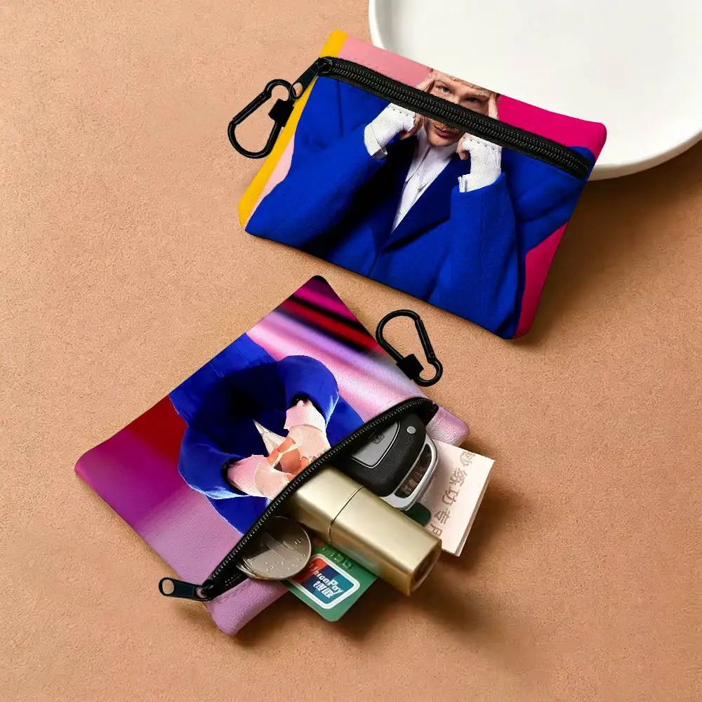 Joost Klein Rapper Singer Fryslan Oxford Coin Wallet Detachable Carabiner Hook Compact Storage Bag For Outdoor Accessory