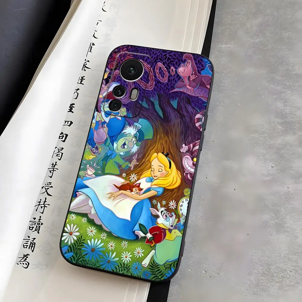 Disney Alice in Wonderland Phone Case Fundas for Xiaomi Redmi Note 14 10 13 12 Pro POCO F4 F5 X5 Pro 12 13 11T Lite Ultra Cover