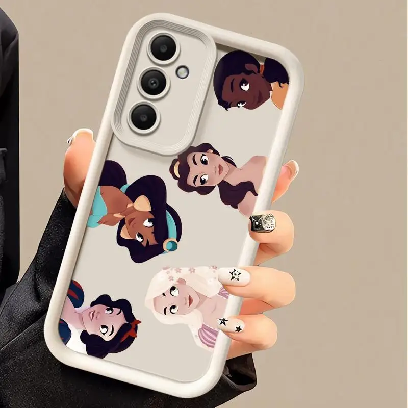 디즈니 프린세스 휴대폰 케이스, 삼성 갤럭시 A22, A23, A24, A12, A13, A14, A32, A33, A34, 4G, 5G 충격 방지 펀다