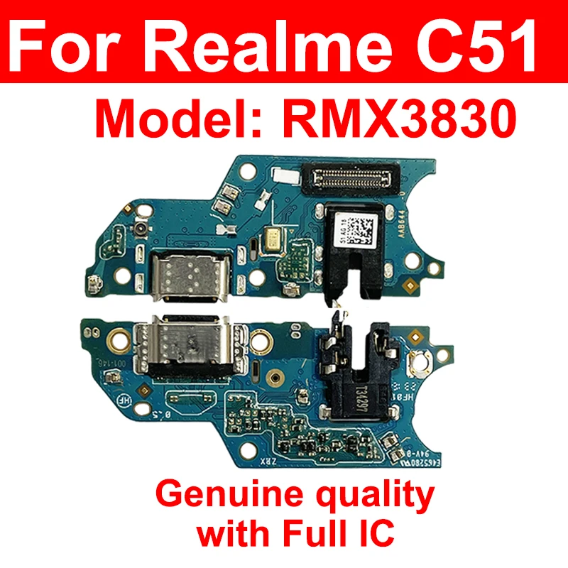 For Realme C30 C30S C31 C33 C51 C53 C55 USB Charger Dock Board USB Charging Port Board USB Flex Cale Connector Parts